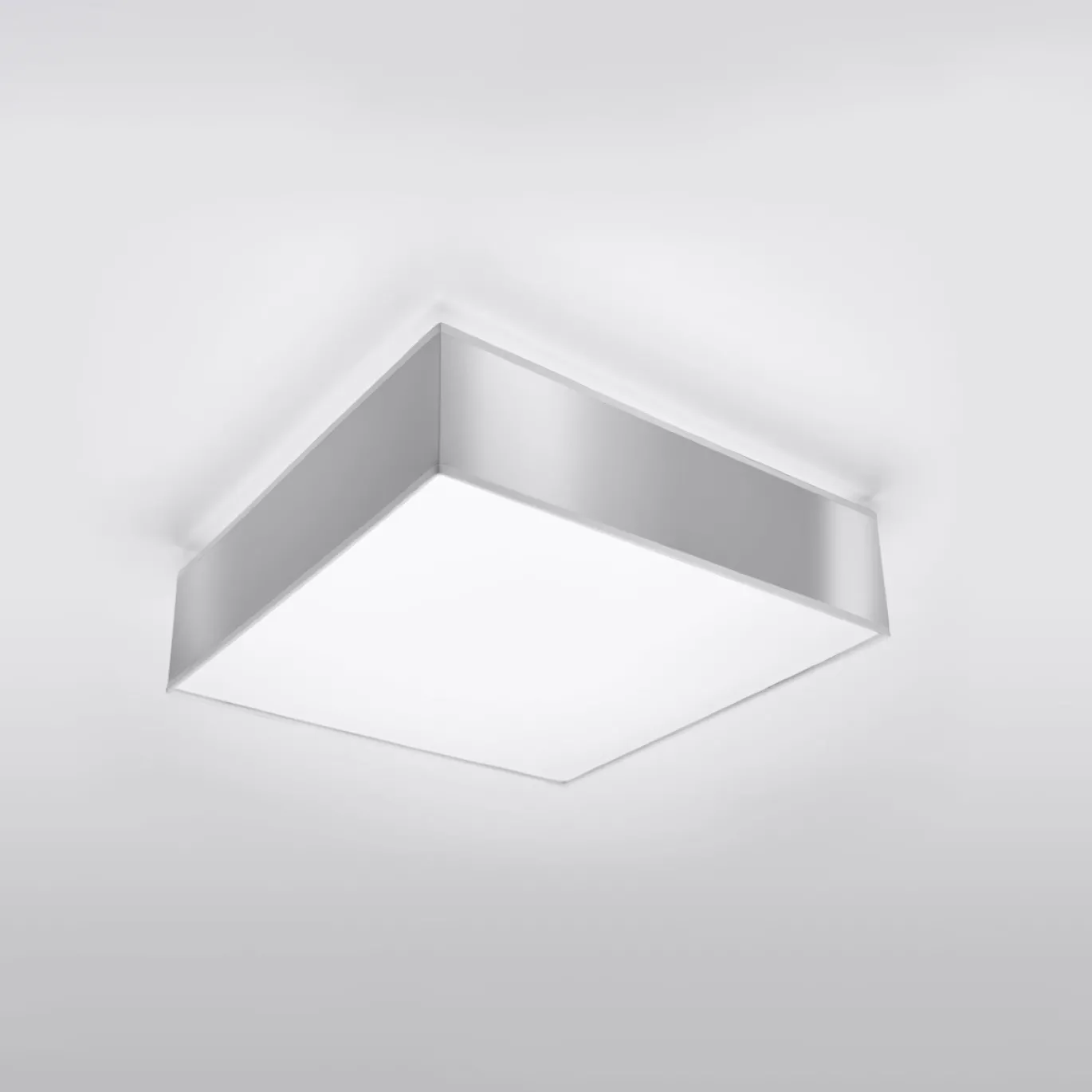 Plafondlamp Horus Vierkant Grijs 35x35cm - Giga Meubel