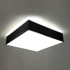 Plafondlamp Horus Vierkant Zwart 45x45cm - Giga Meubel