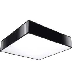 Plafondlamp Horus Vierkant Zwart 45x45cm - Giga Meubel