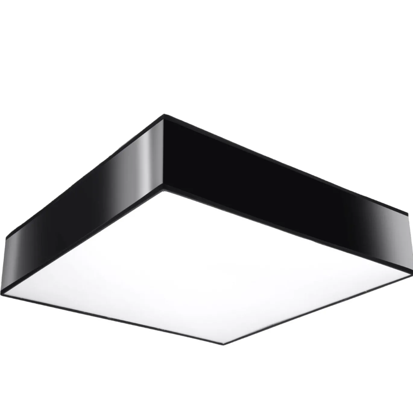 Plafondlamp Horus Vierkant Zwart 45x45cm - Giga Meubel