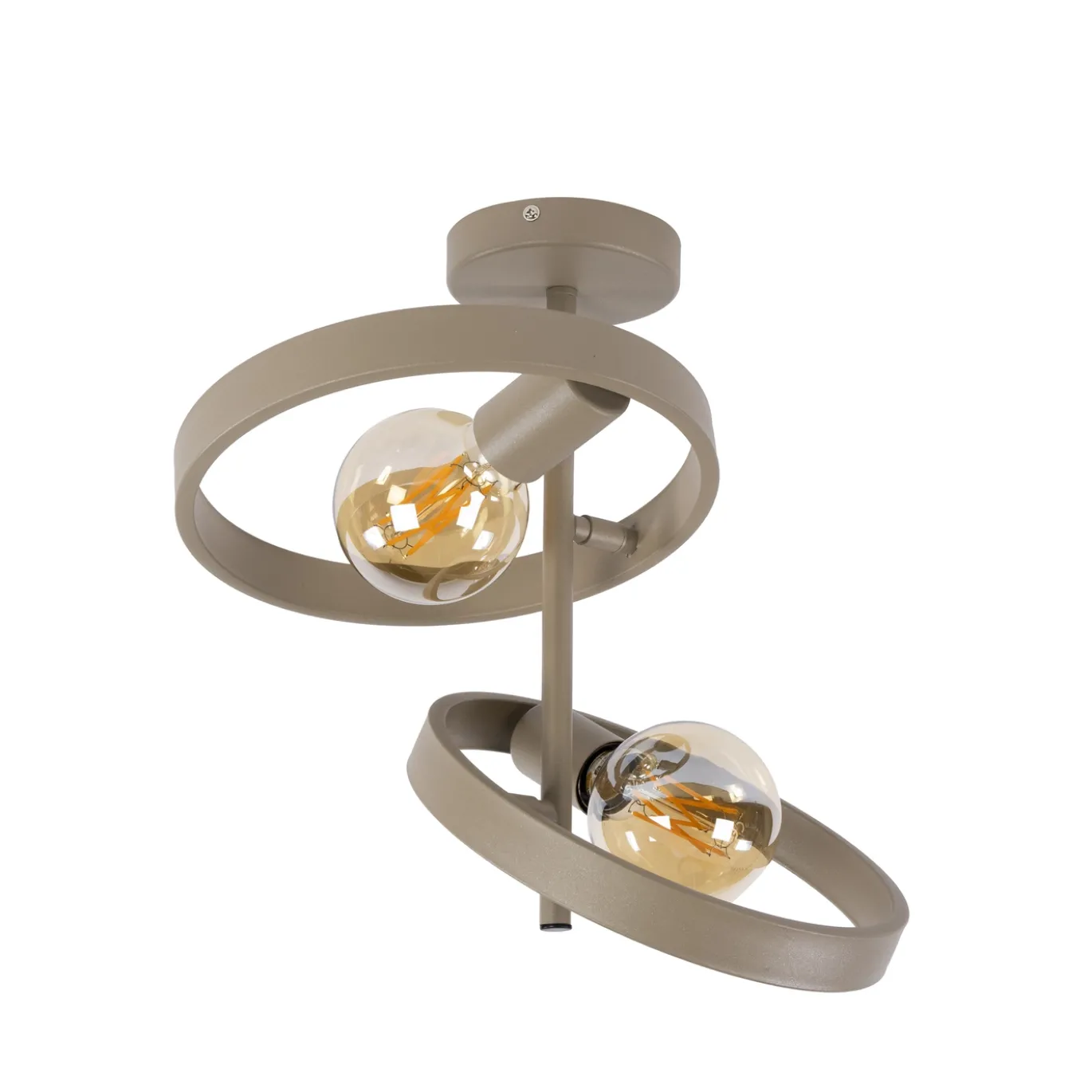 Plafondlamp Hover 2-lichts Beige - Giga Meubel