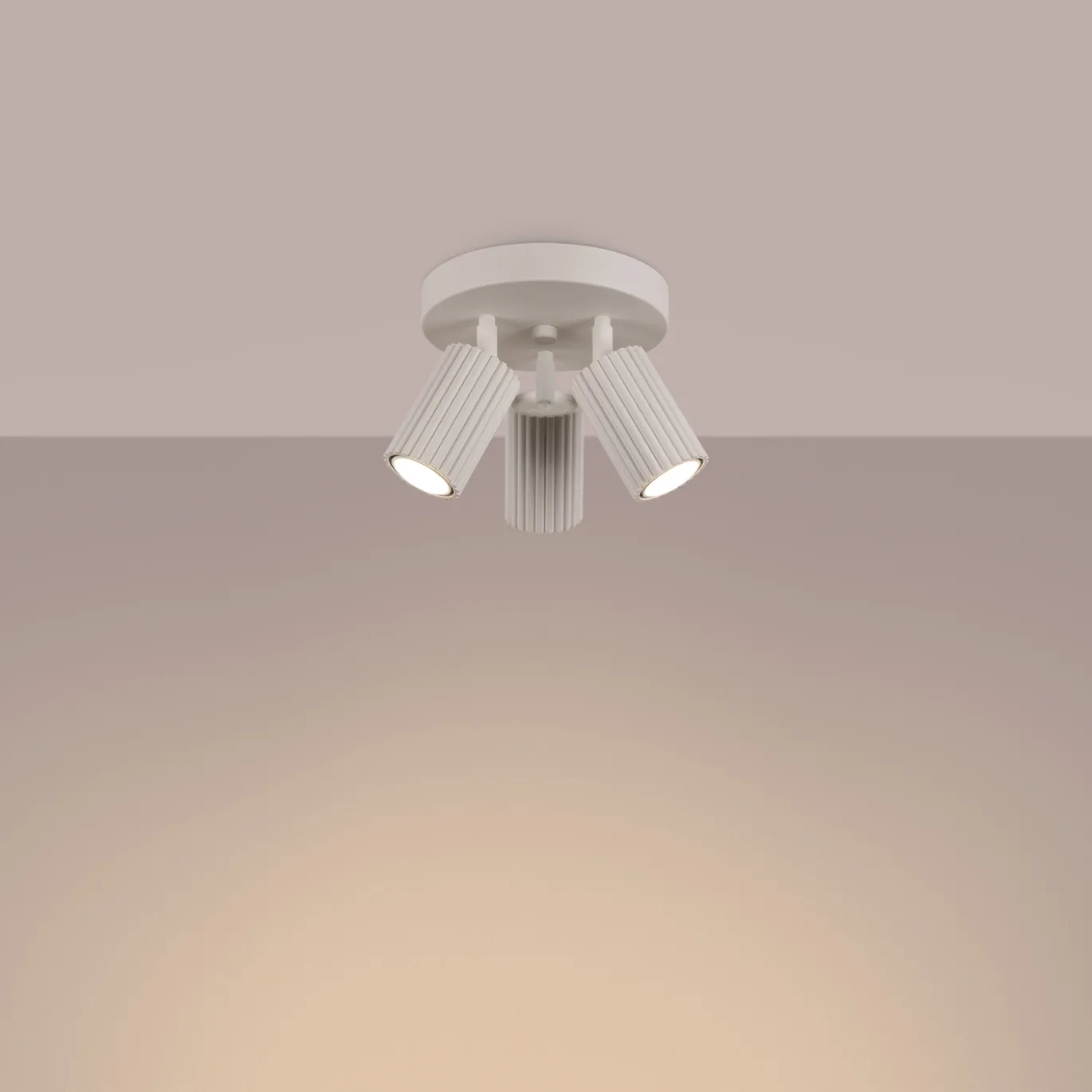 Plafondlamp Karbon Cluster 3-Lichts Beige - Giga Meubel