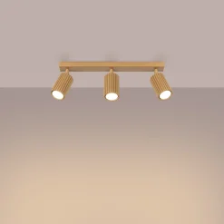 Plafondlamp Karbon Line 3-Lichts Goud - Giga Meubel
