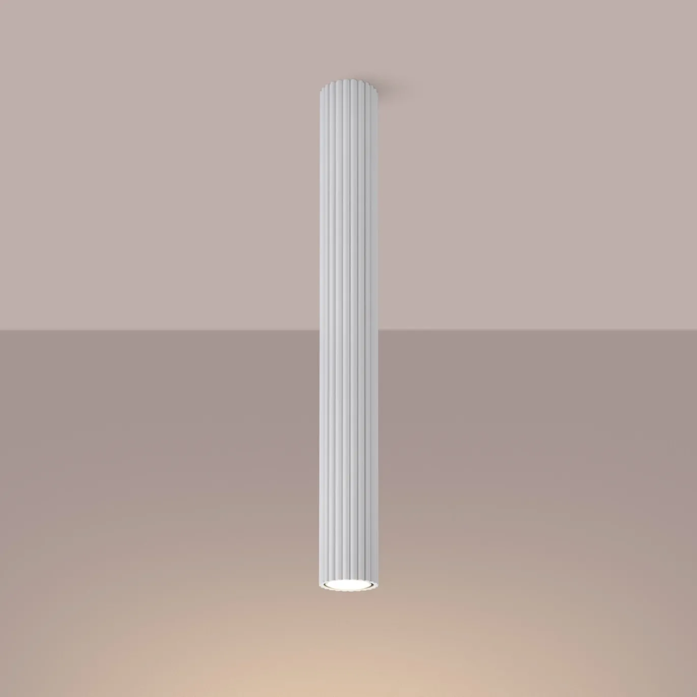 Plafondlamp Karbon Tube 1-Lichts Wit - Giga Meubel