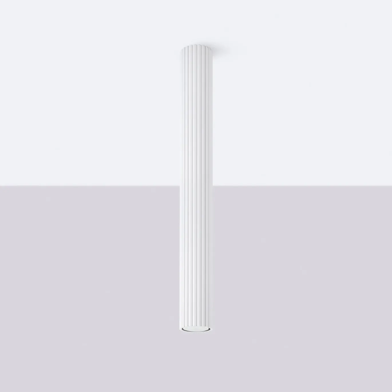 Plafondlamp Karbon Tube 1-Lichts Wit - Giga Meubel
