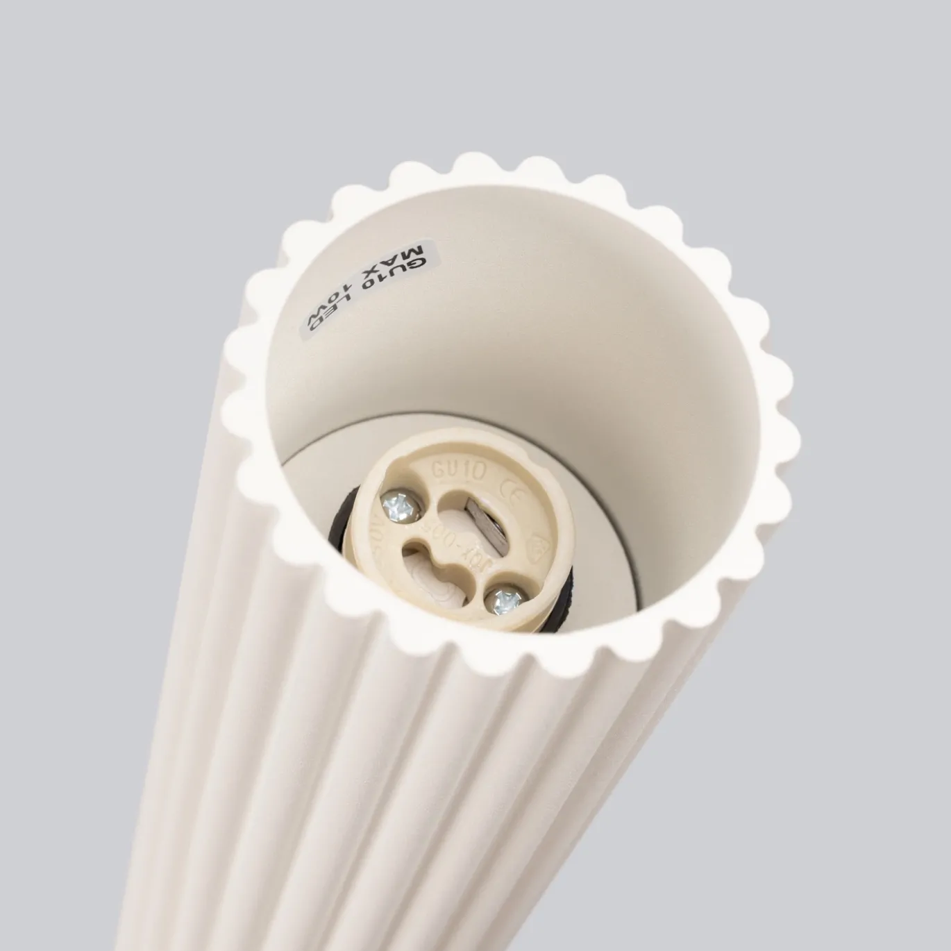 Plafondlamp Karbon Tube 1-Lichts Beige - Giga Meubel