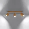 Plafondlamp Keke 3-Lichts Eikenhout - Giga Meubel