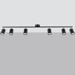Plafondlamp Lemmi 6-Lichts Zwart - Giga Meubel