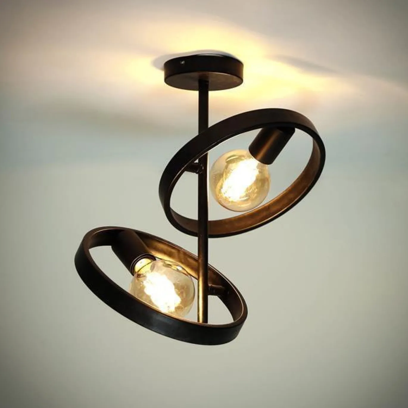 Plafondlamp 2L Hover Charcoal