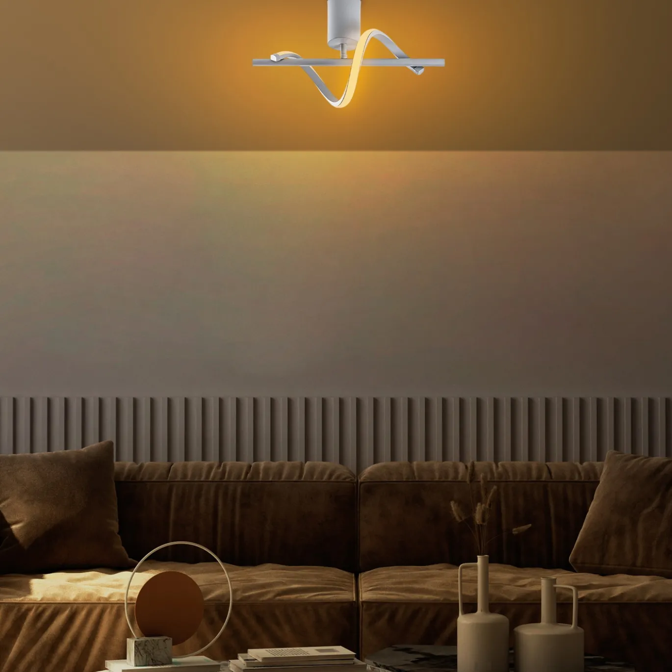 Plafondlamp Likma Grijs