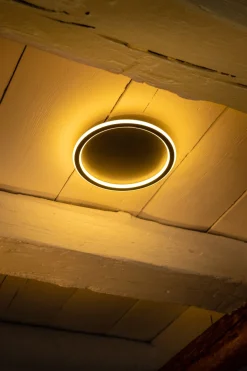 Plafondlamp Loïs LED Zwart Ø23cm - Giga Meubel