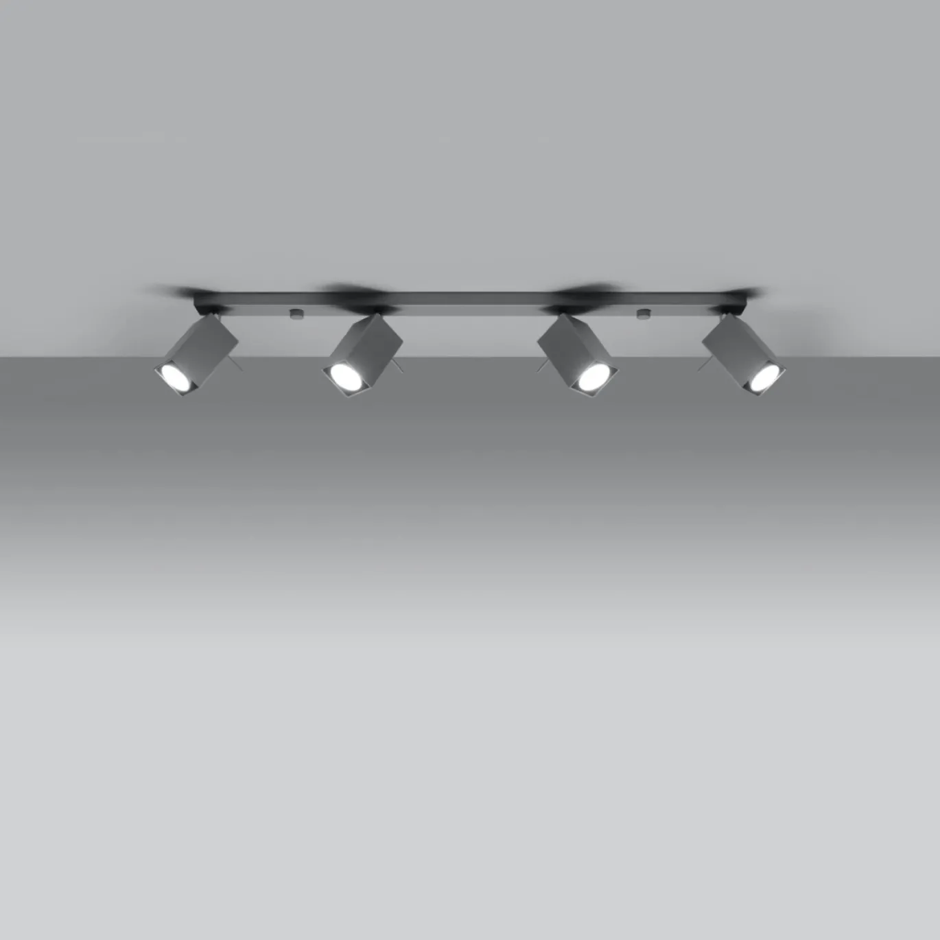 Plafondlamp Merida 4-Lichts Grijs - Giga Meubel