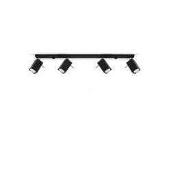 Plafondlamp Merida 4-Lichts Zwart - Giga Meubel
