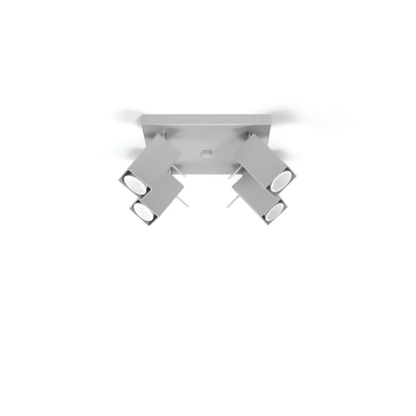 Plafondlamp Merida Vierkant Grijs 4-Lichts - Giga Meubel