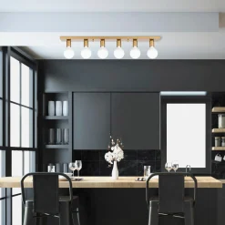 Plafondlamp Mirro 6-Lichts Goud