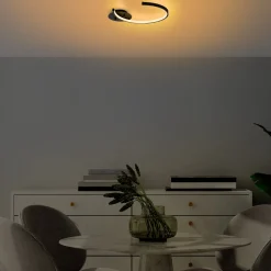 Plafondlamp Moon Zwart