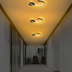 Plafondlamp Moon Zwart