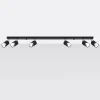 Plafondlamp Nero 6-Lichts Zwart/Chrome - Giga Meubel