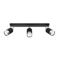 Plafondlamp Nero 3-Lichts Zwart/Chrome - Giga Meubel
