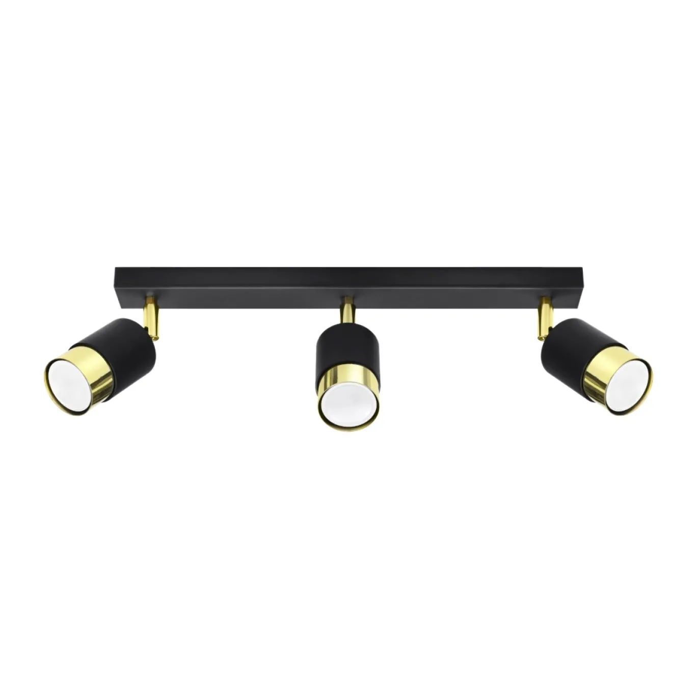 Plafondlamp Nero 3-Lichts Zwart/Goud - Giga Meubel