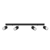 Plafondlamp Nero 4-Lichts Zwart/Chrome - Giga Meubel