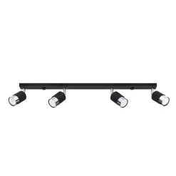Plafondlamp Nero 4-Lichts Zwart/Chrome - Giga Meubel