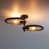Plafondlamp Pebble 2-lichts Artic Zwart - Giga Meubel