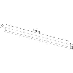 Plafondlamp Pinne Grijs 3000K 150cm - Giga Meubel