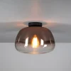 Plafondlamp Pulse Shaded 1-lichts Koper Glas - Giga Meubel
