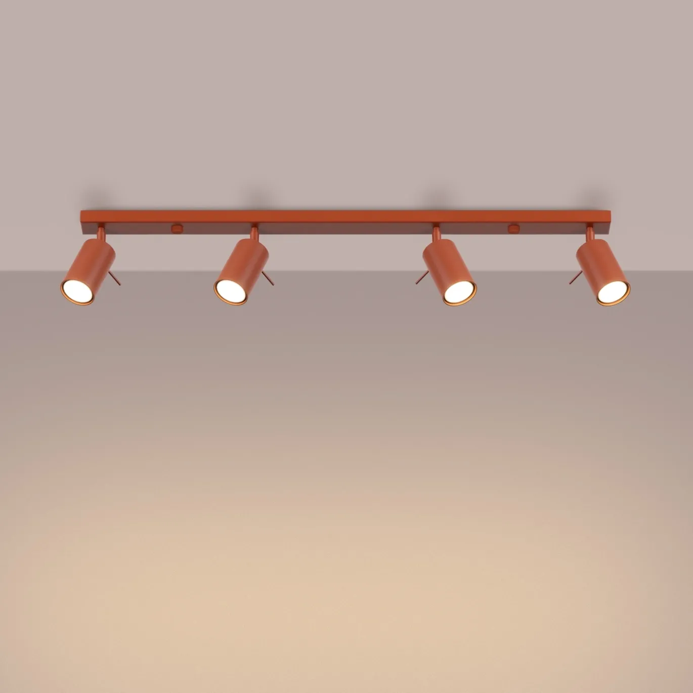 Plafondlamp Ring 4-Lichts Oker - Giga Meubel