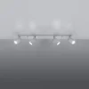 Plafondlamp Ring 4-Lichts Wit - Giga Meubel
