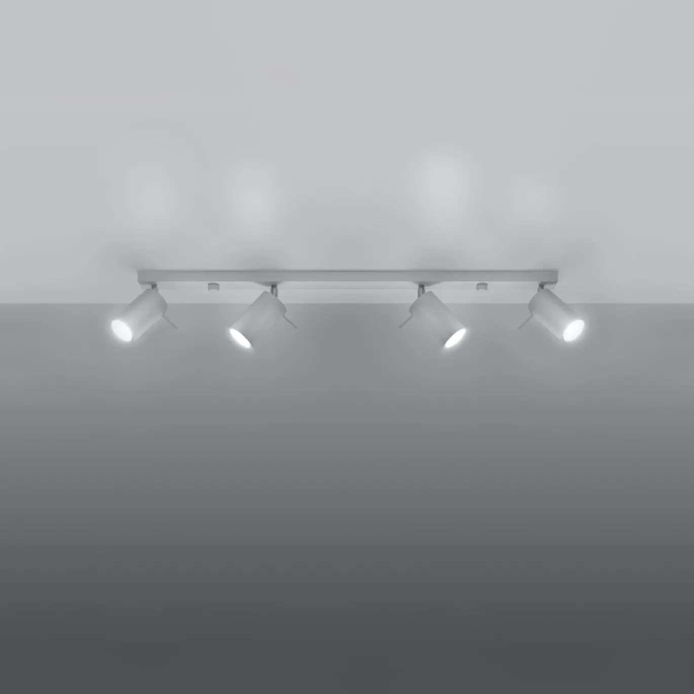 Plafondlamp Ring 4-Lichts Wit - Giga Meubel