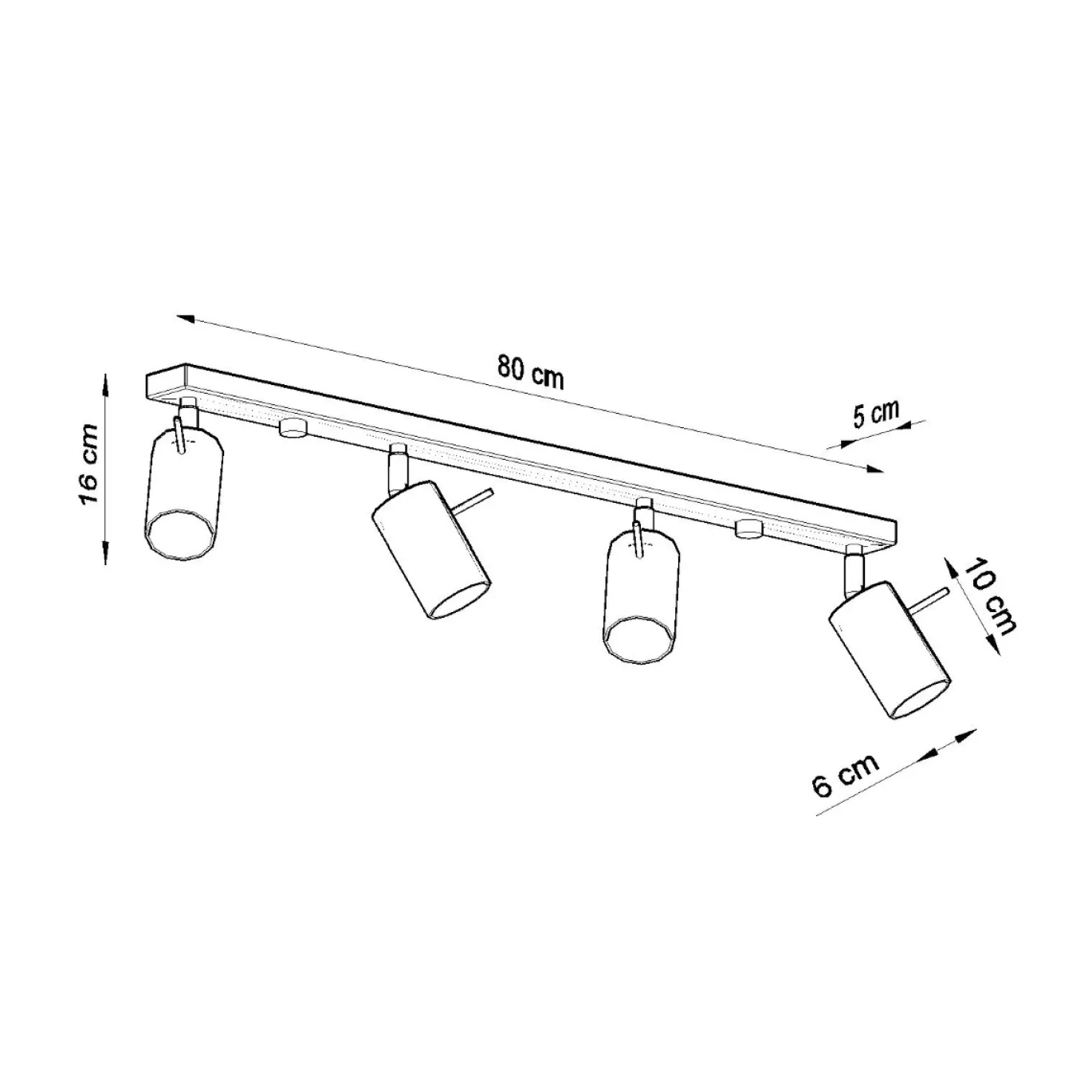 Plafondlamp Ring 4-Lichts Wit - Giga Meubel