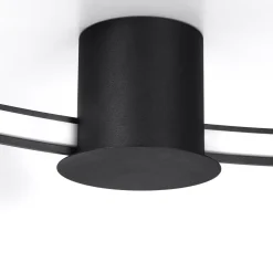 Plafondlamp Rio Zwart 4000K Ø55cm - Giga Meubel