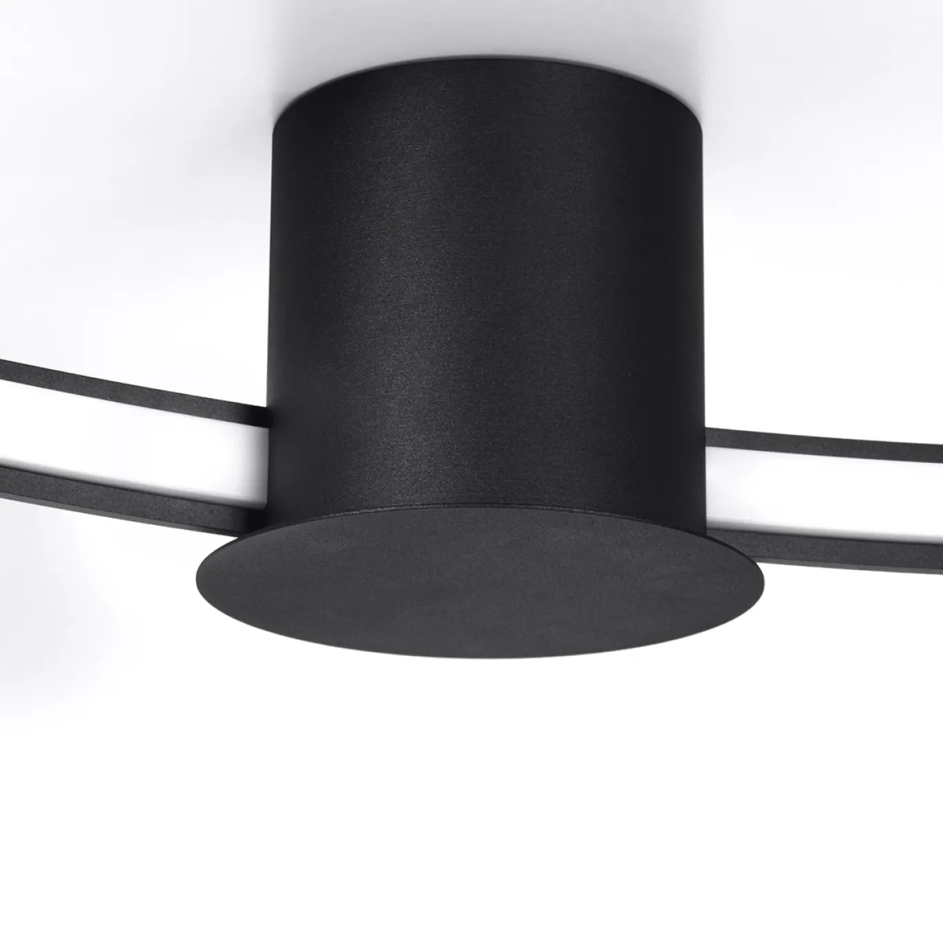 Plafondlamp Rio Zwart 4000K Ø55cm - Giga Meubel