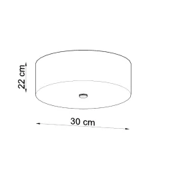 Plafondlamp Skala Zwart Ø30cm - Giga Meubel