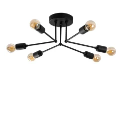 Plafondlamp Sparrow Zwart 6-Lichts