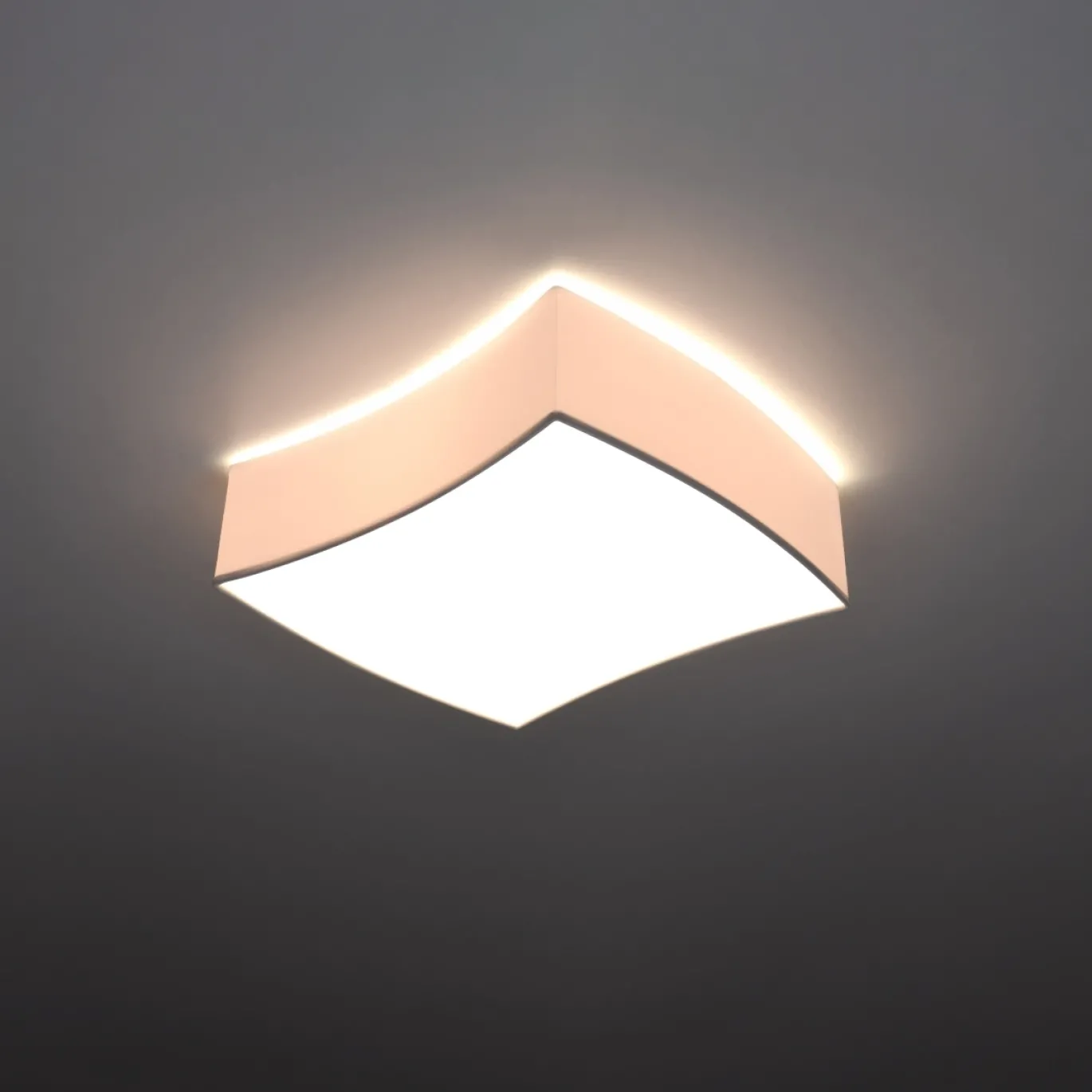 Plafondlamp Square Wit 39x35cm - Giga Meubel