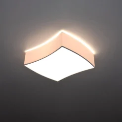 Plafondlamp Square Wit 39x35cm - Giga Meubel