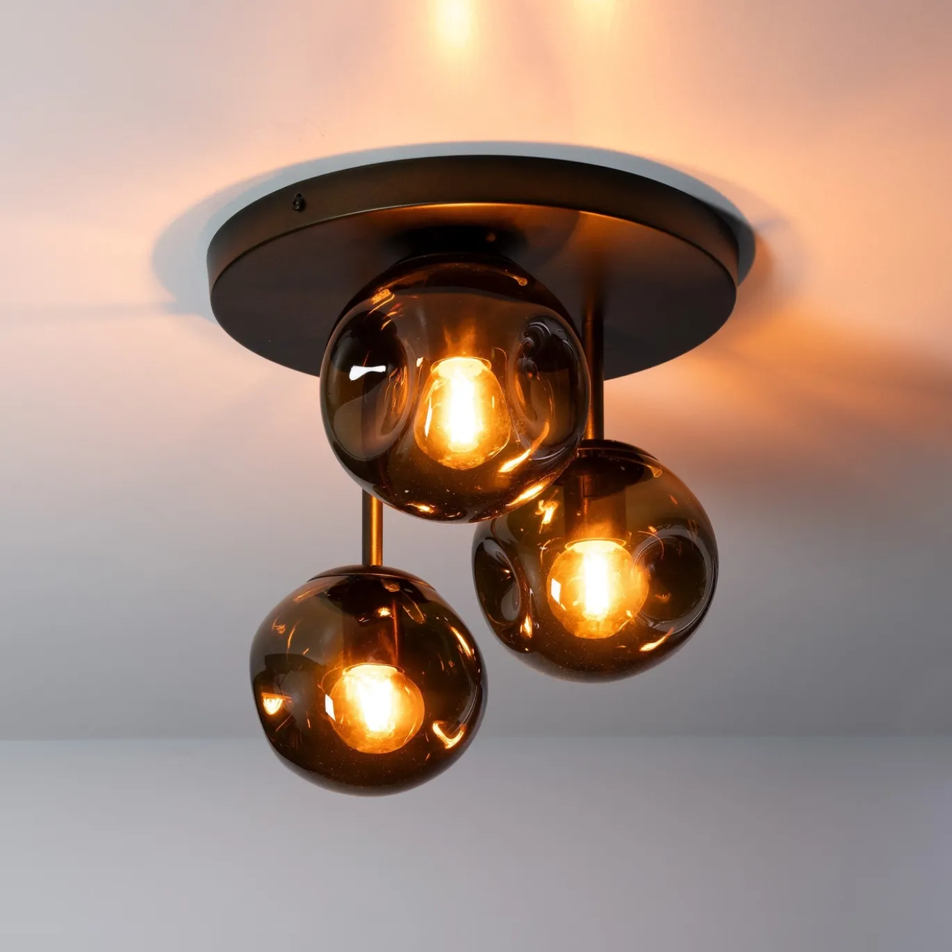 Plafondlamp Stellar 3-Lichts Sienna Bruin - Giga Meubel