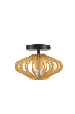 Plafondlamp Tess Hout Naturel Ø22cm - Giga Meubel