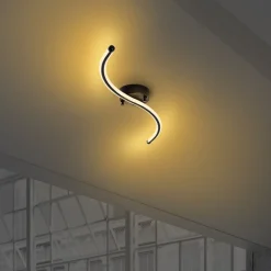 Plafondlamp Yilan Zwart