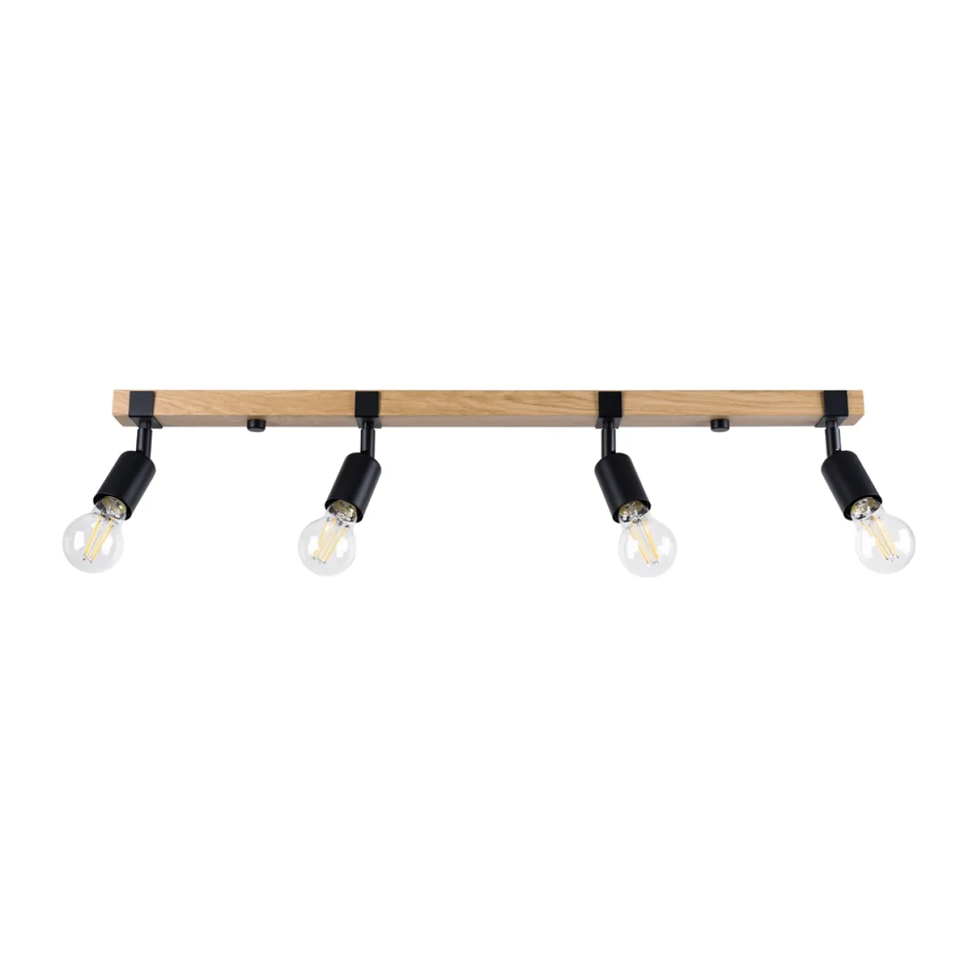 Plafondlamp Zuca 4-Lichts Zwart - Giga Meubel