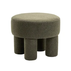 Poef Demi Bouclé Groen - Giga Meubel