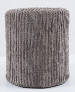 Poef Ribbed Beige - Giga Living