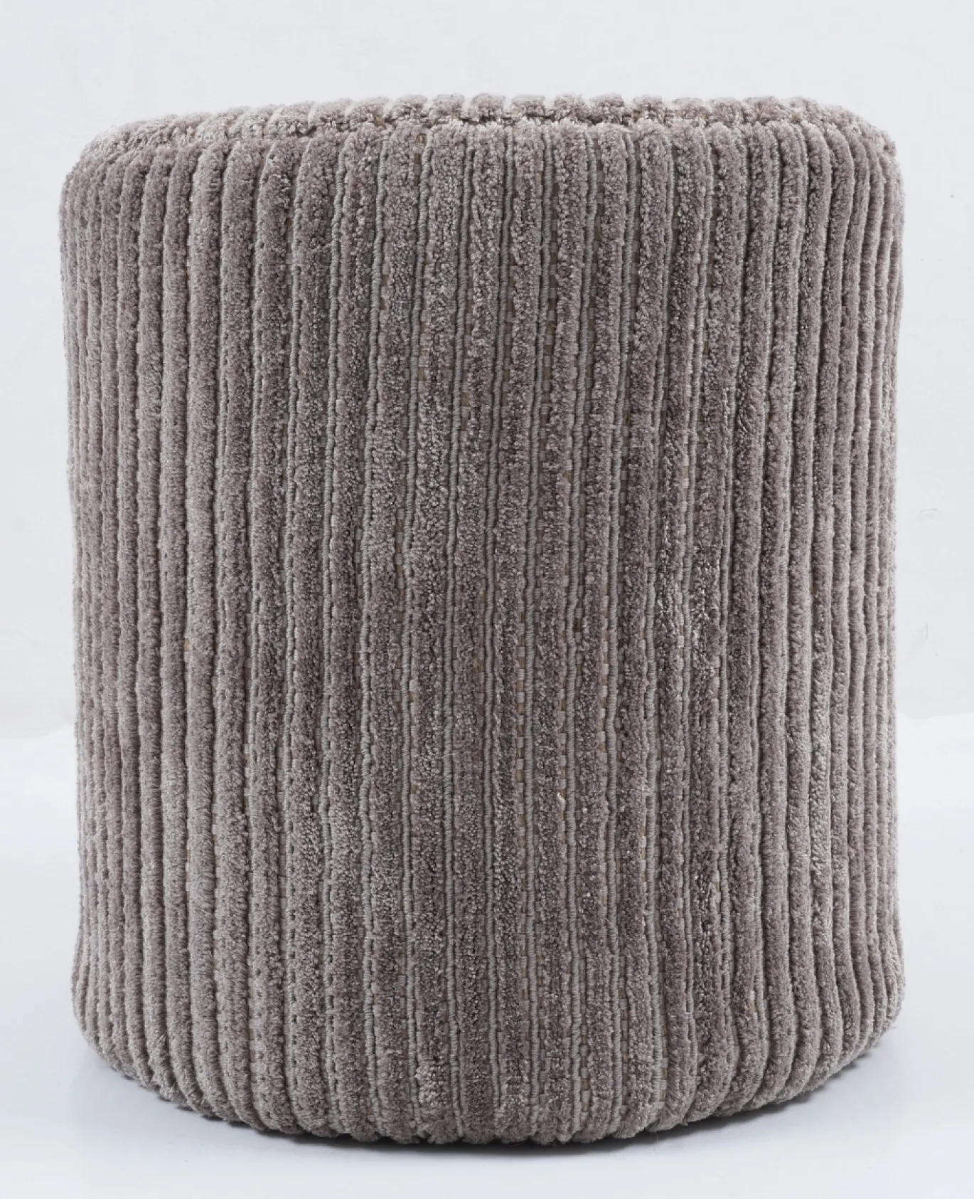 Poef Ribbed Beige - Giga Living