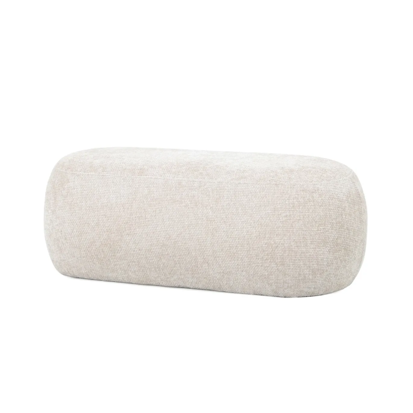 Poef Sarah Beige 100cm - Giga Meubel