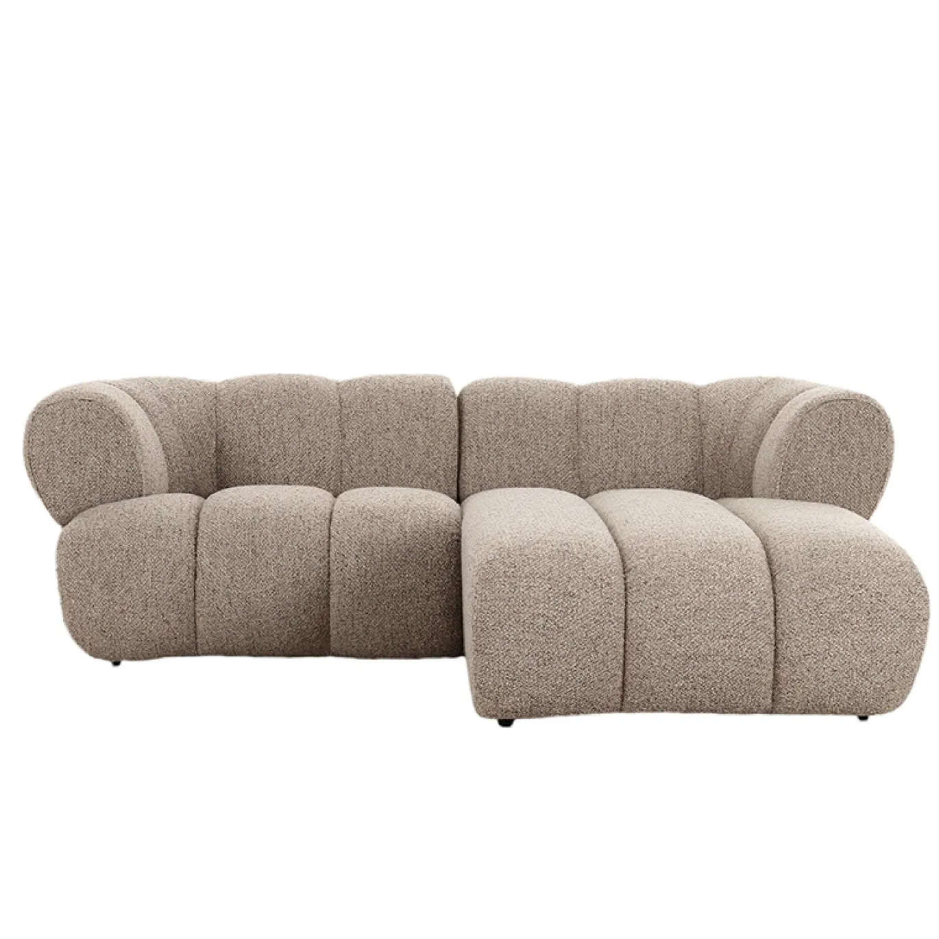 Pole to Pole Chaise Longue Bank New York 2,5-Zits Zand Bouclé