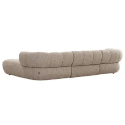 Pole to Pole Chaise Longue Bank New York 4-Zits Zand Bouclé
