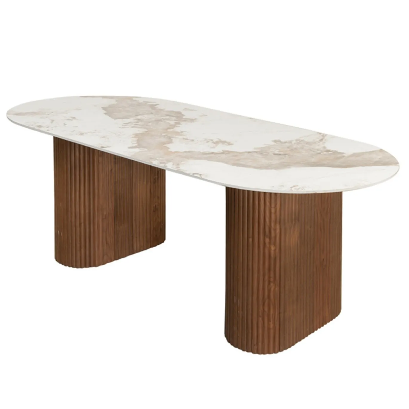 Pole to Pole Eettafel Urban Chique Marmerlook 220cm